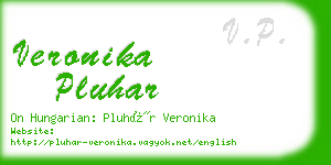 veronika pluhar business card